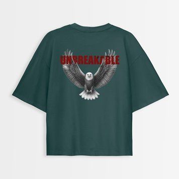 Футболка жіноча oversize з принтом "Unbreakable" rozprodaz_fut_zhin_over_Unbreakable_zel фото