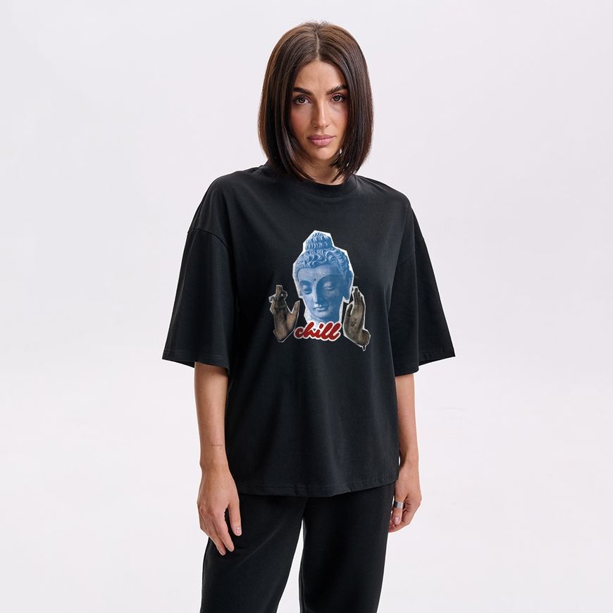 Комплект жіночих футболок oversize &ldquo;Спокій будди&rdquo; (3 шт) komplekt_fut_zhin_over_spokiybuddy фото