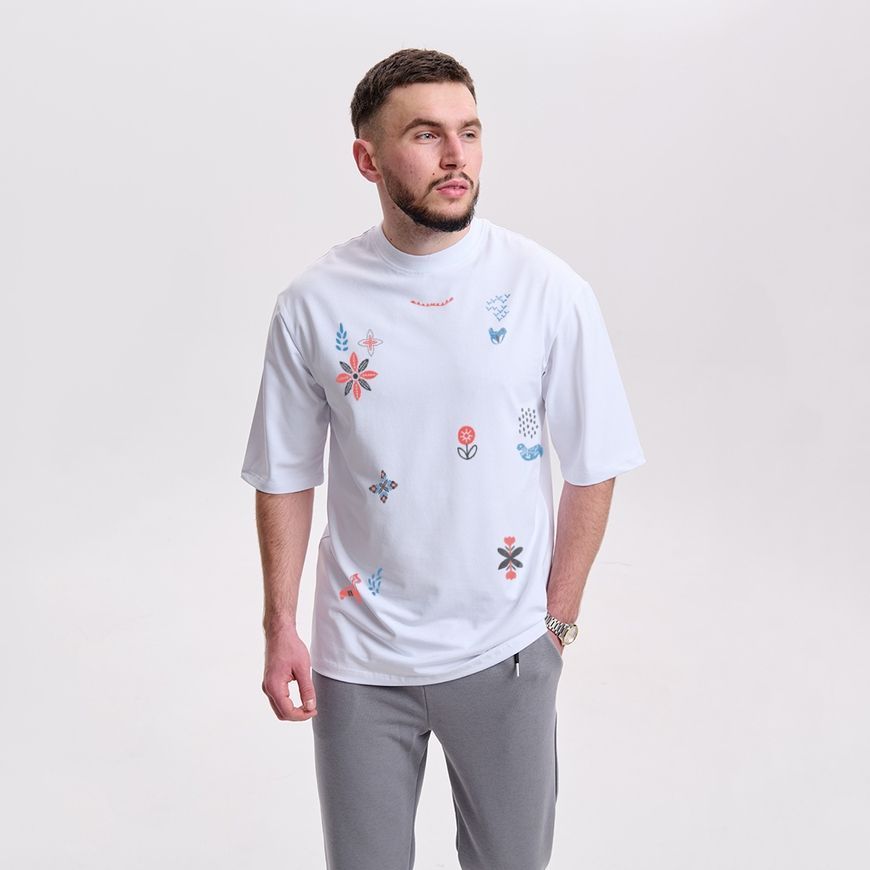 Oversize футболка чоловіча з принтом &ldquo;Етніка&rdquo; fut_over_chol_etnika фото