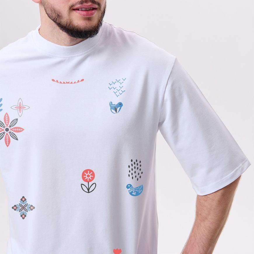 Oversize футболка чоловіча з принтом &ldquo;Етніка&rdquo; fut_over_chol_etnika фото