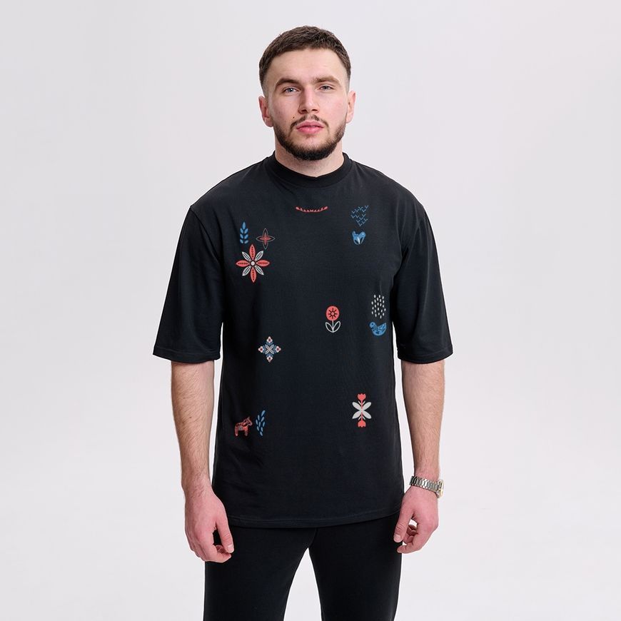 Oversize футболка чоловіча з принтом &ldquo;Етніка&rdquo; fut_over_chol_etnika фото