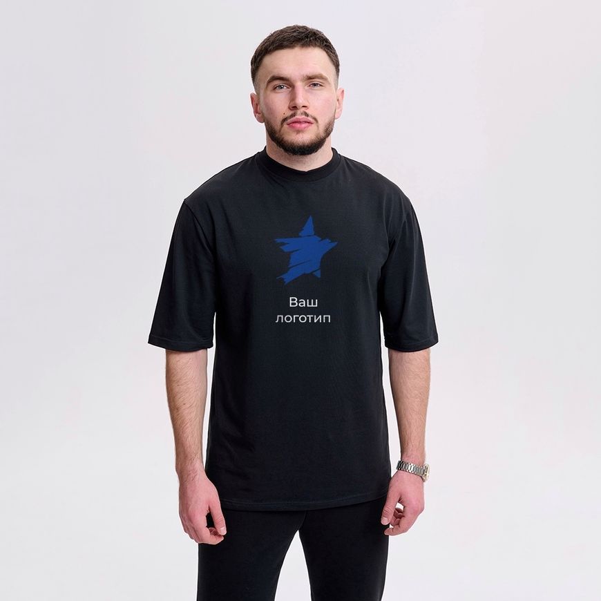 Футболка oversize чоловіча з логотипом для компанії fut_over_chol_korporativne фото
