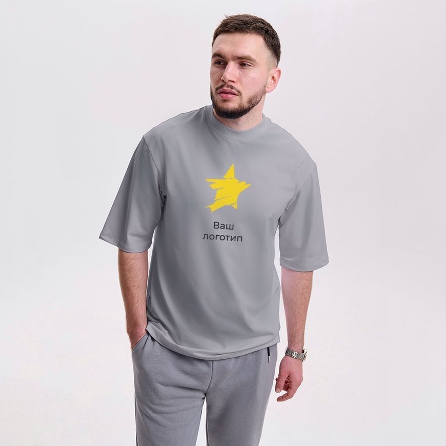 Футболка oversize чоловіча з логотипом для компанії fut_over_chol_korporativne фото