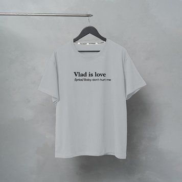 Футболка oversize з принтом "Vlad is love" rozprodaz_fut_over_vlad_siri фото