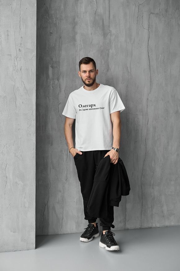 Футболка oversize з принтом "Олегарх" rozprodaz_fut_over_oleg_zovt фото