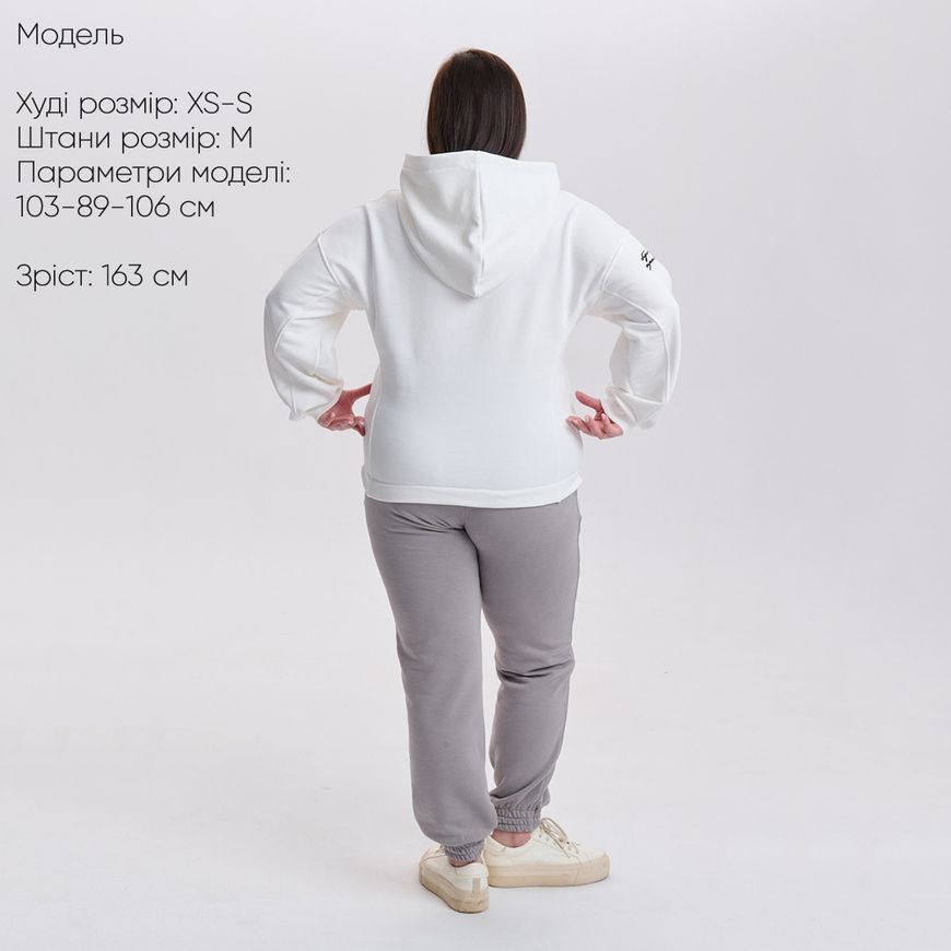 Худі з принтом "Сильна ти" rozprodaz_hudi_over_sulnatu2_bili_3n фото