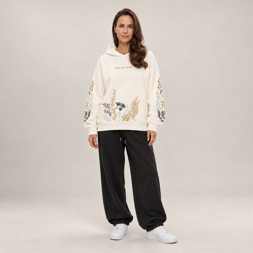 Костюм з принтом "Життя". Худі жіноче oversize + штани khudi_over_zhin_dzhohery_life фото