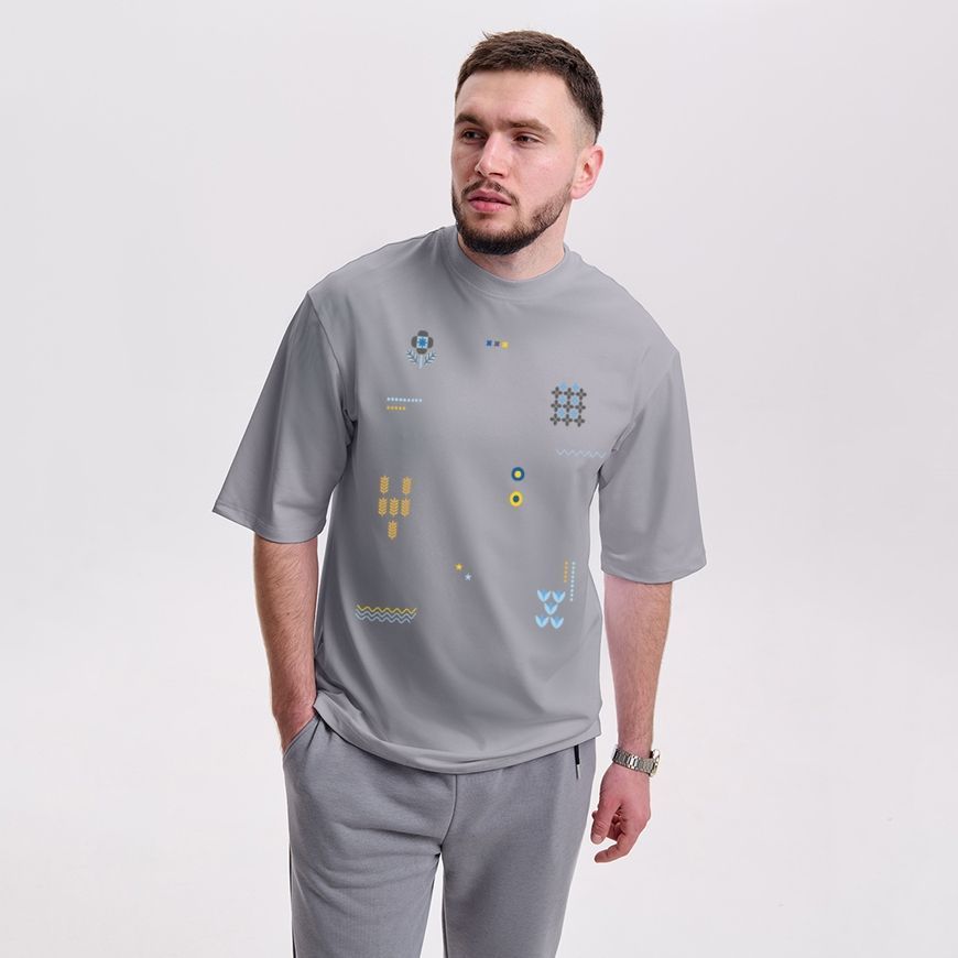Oversize футболка чоловіча з принтом &ldquo;ID:UA&rdquo; fut_over_chol_idua фото
