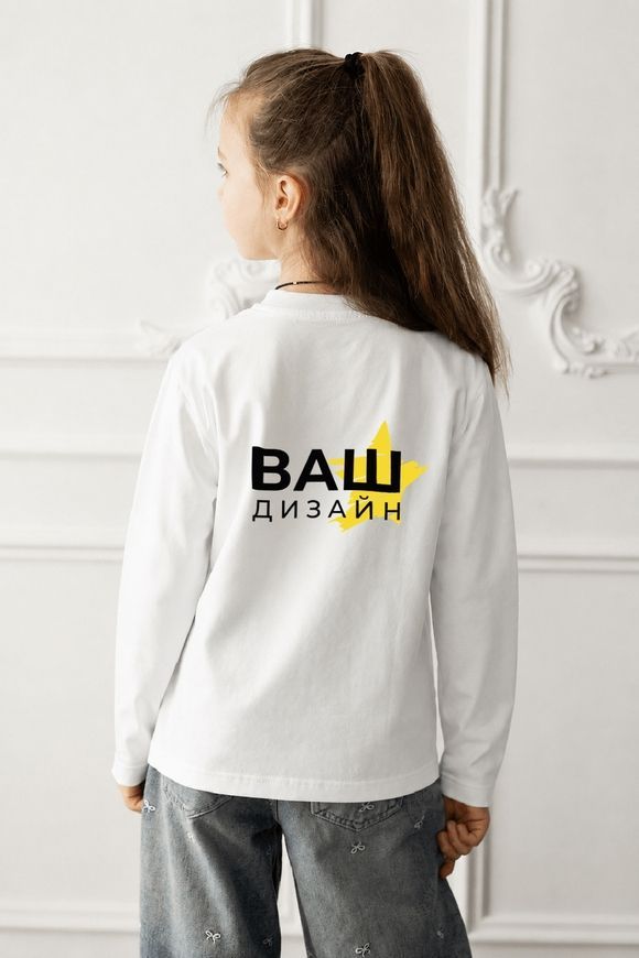 Дитячий лонгслів з індивідуальним принтом на замовлення long_child_ind фото