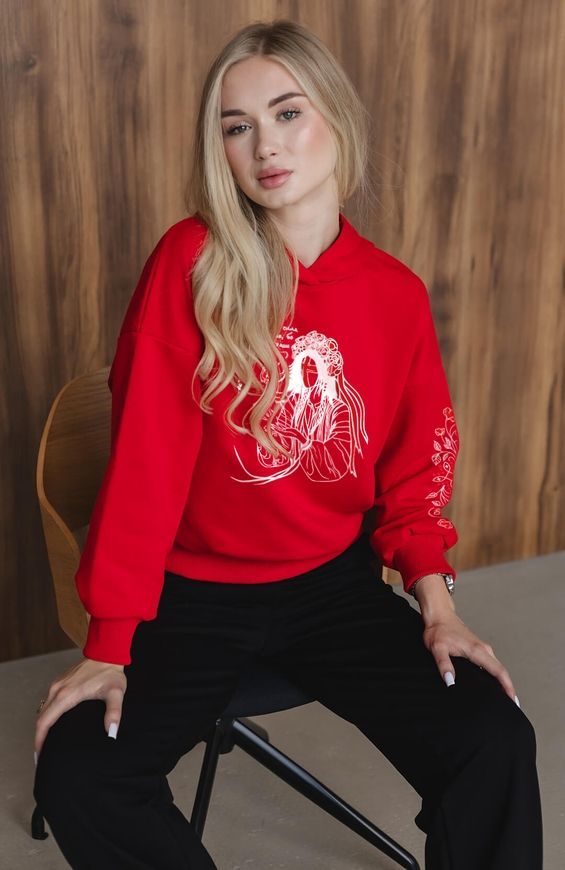 Худі жіноче oversize з принтом "Коріння" khudi_zhinoche_oversize_korinnya фото