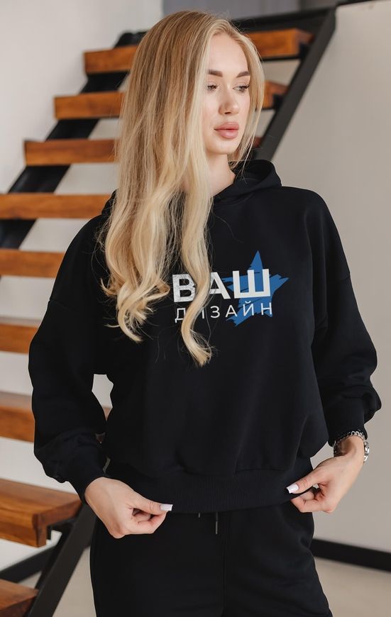Костюм з принтом індивідуальним принтом на замовлення. Худі жіноче oversize + штани khudi_over_zhin_dzhohery_ind фото