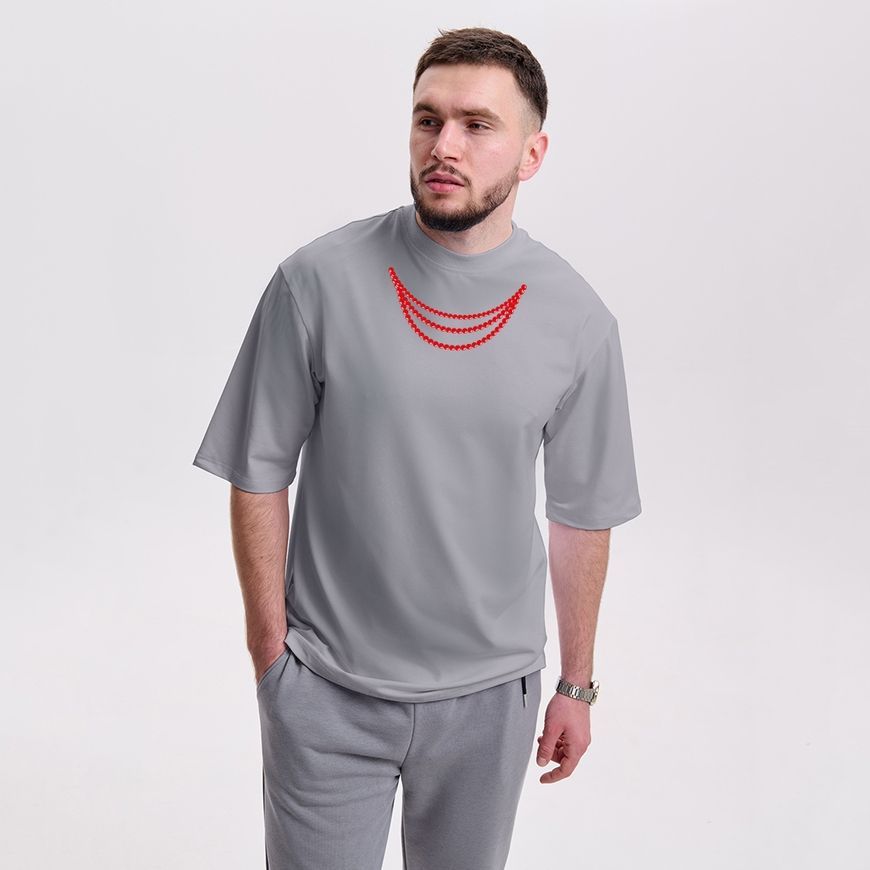 Oversize футболка чоловіча з принтом &ldquo;Етнокод&rdquo; fut_over_chol_etnokod фото