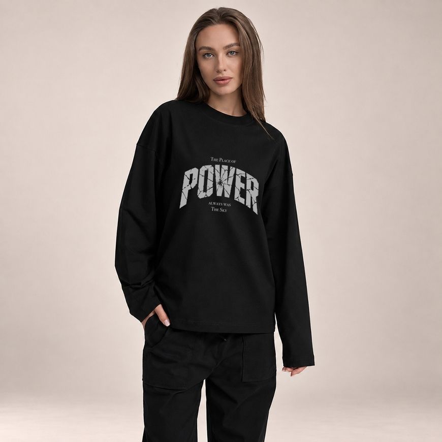 Лонгслів з принтом &laquo;Power&raquo; lonngsliv_power фото