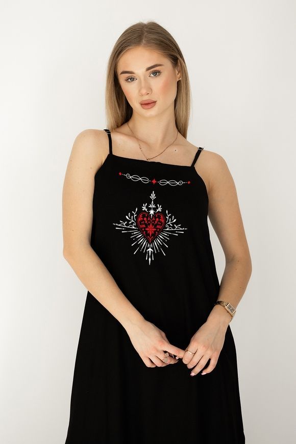 Сукня максі з принтом "Сяюче серце" dress_maxi_syaucheserce фото