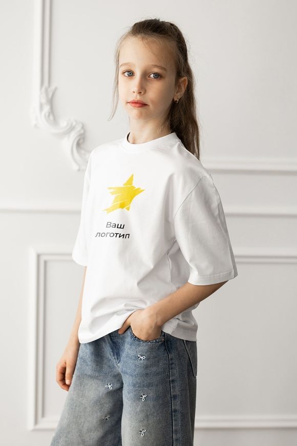 Дитяча футболка з логотипом для компанії fut_child_opt фото