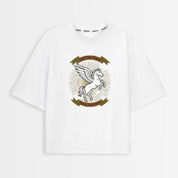 Футболка жіноча oversize з принтом "Гранж №4" rozprodaz_fut_zhin_over_granz4_bili фото