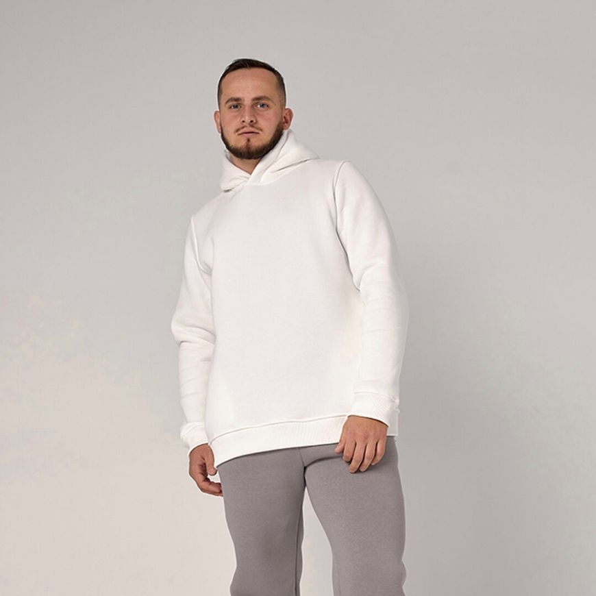 Базове чоловіче худі (фліс) rozprodaz_hudi_chol_new_flis_bili_2 фото