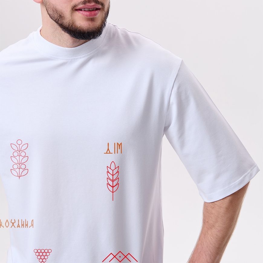 Oversize футболка чоловіча з принтом &ldquo;Єдність.Кохання.Дім.&rdquo; fut_over_chol_edkohdim фото
