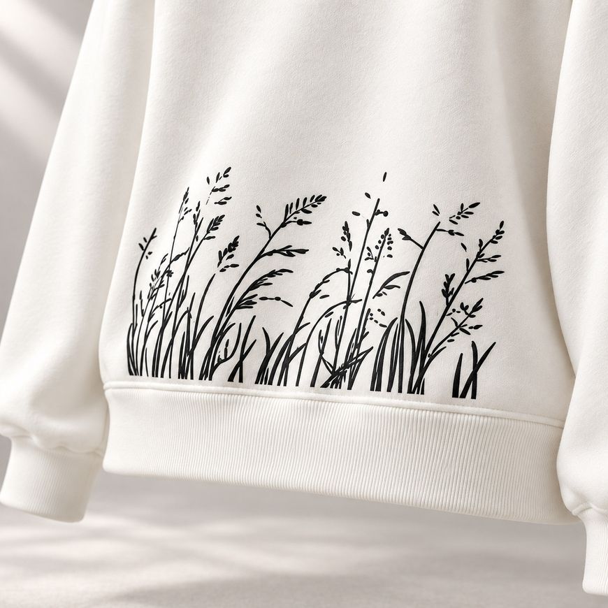 Костюм з принтом "Nature is my therapist". Зіп-худі жіноче+ штани прямі на затяжках kzip_hudi_shtan_zat_zhin_nature_therapist фото