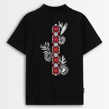 Футболка поло з принтом "Етнокод" fut_polo_etnokod фото