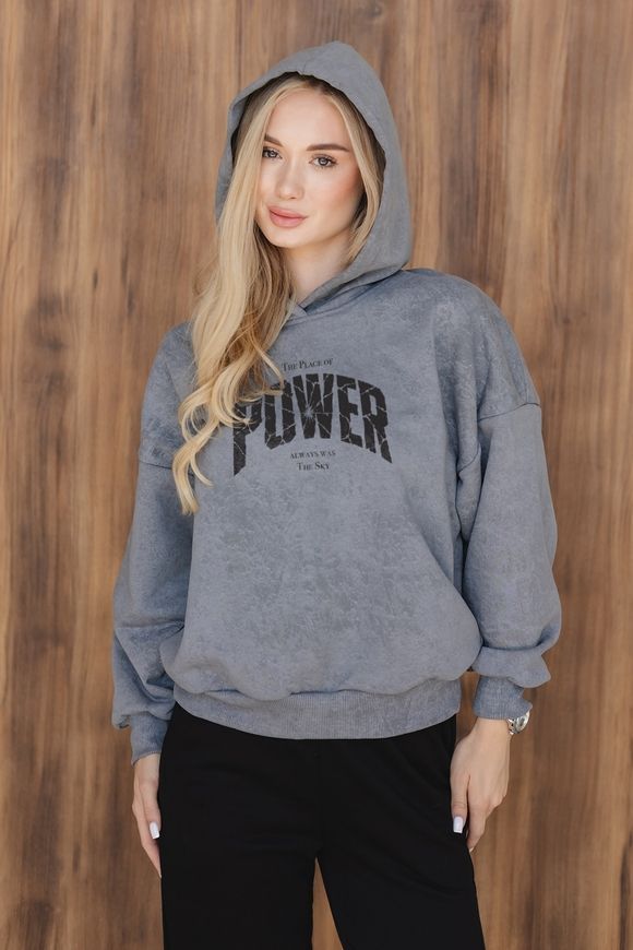Худі жіноче oversize з принтом "Power" khudi_zhinoche_oversize_power фото