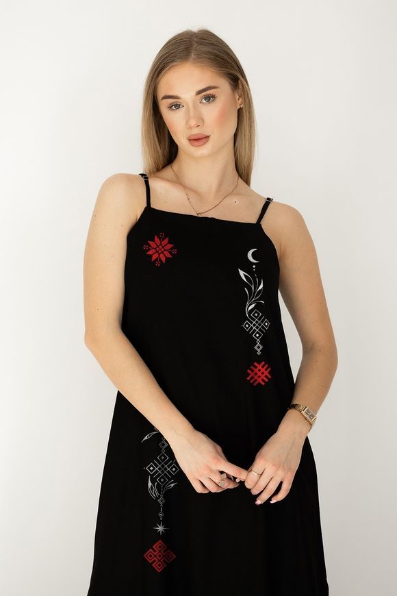Сукня максі з принтом "Етно-тату" dress_maxi_etnotatu фото