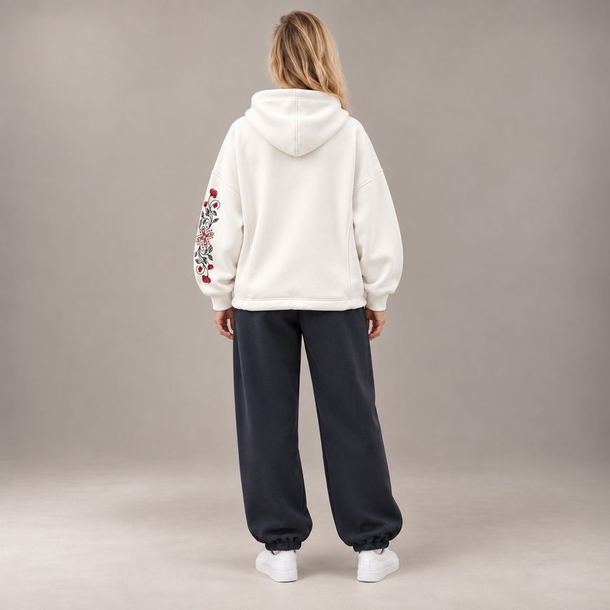 Костюм з принтом "Коріння". Худі Oversize + джогери (фліс) khudi_over_dzhohery_flis_korinnya фото