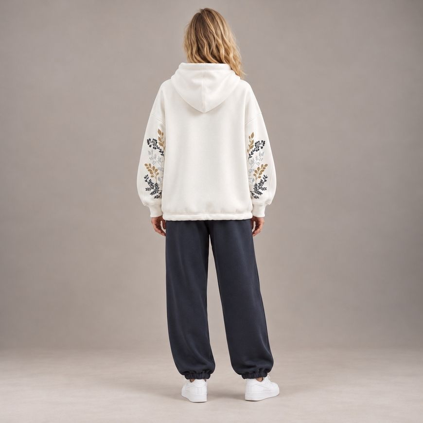 Костюм з принтом "Життя". Худі Oversize + джогери (фліс) khudi_over_dzhohery_flis_life фото