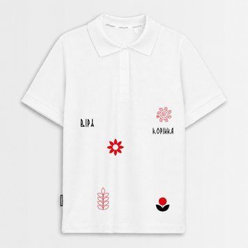 Футболка поло з принтом "Воля.Віра.Коріння." fut_polo_volvirkor фото