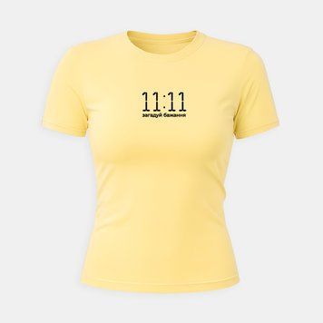 Футболка приталена з принтом "11:11" fut_slim_1111 фото