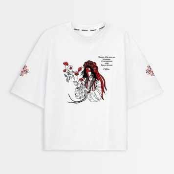 Oversize футболка жіноча з принтом &ldquo;Коріння&rdquo; fut_over_zhin_korinnya фото