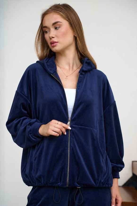 Велюрове худі Oversize із затяжкою khudi_veliur_over_iz_zatiazhkoiu фото
